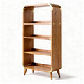 Libreria in legno con ripiani regolabili per soggiorno e ufficio – 80 x 40 x 180 cm