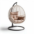 Sedia a dondolo in rattan per esterni – 100 x 100 x 120 cm